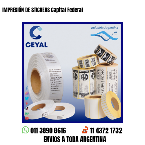 IMPRESIÓN DE STICKERS Capital Federal