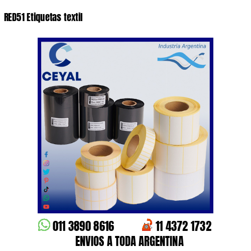 RED51 Etiquetas textil