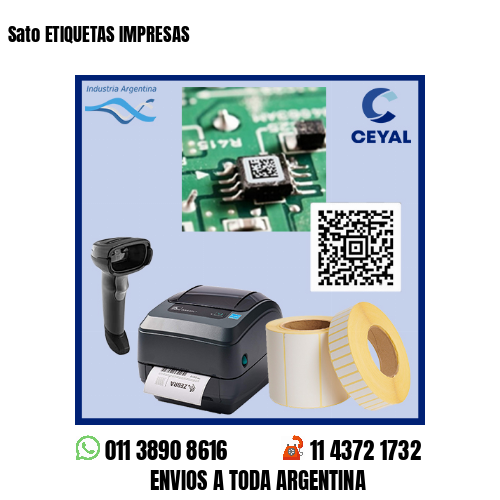 Sato ETIQUETAS IMPRESAS