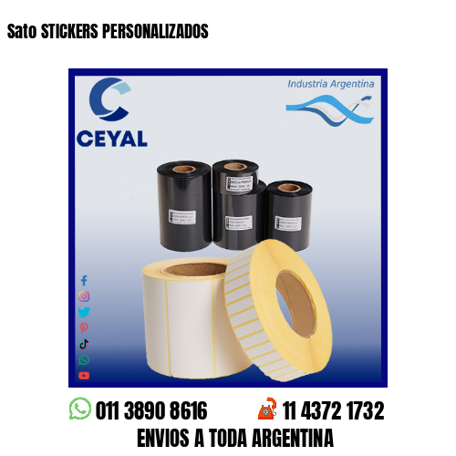 Sato STICKERS PERSONALIZADOS