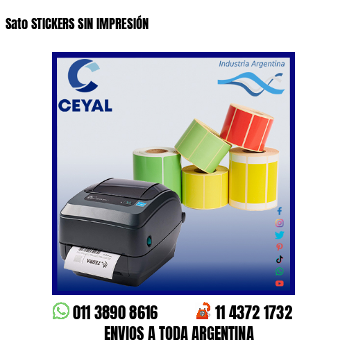 Sato STICKERS SIN IMPRESIÓN