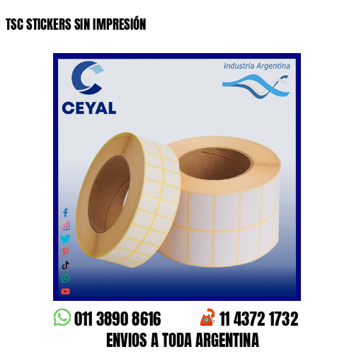 TSC STICKERS SIN IMPRESIÓN