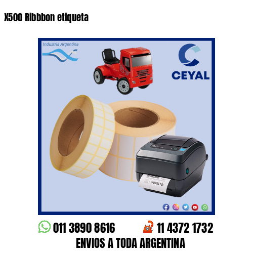X500 Ribbbon etiqueta