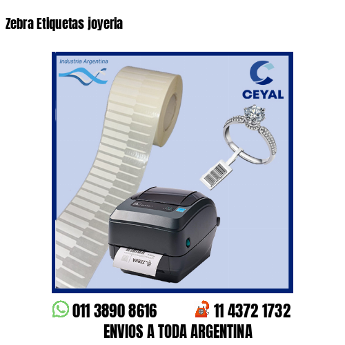 Zebra Etiquetas joyeria