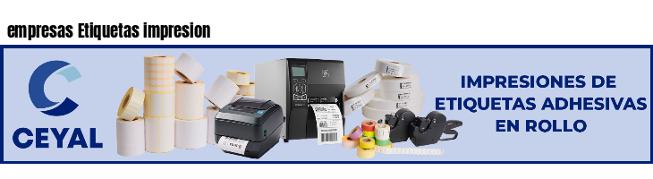 empresas Etiquetas impresion