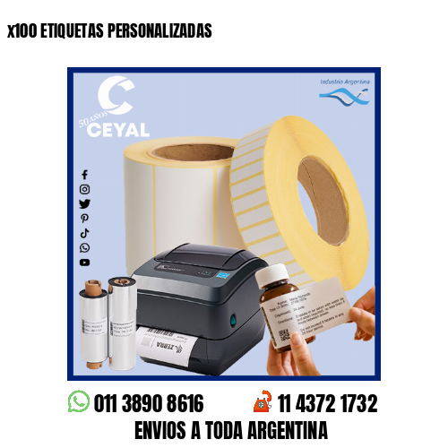 x100 ETIQUETAS PERSONALIZADAS