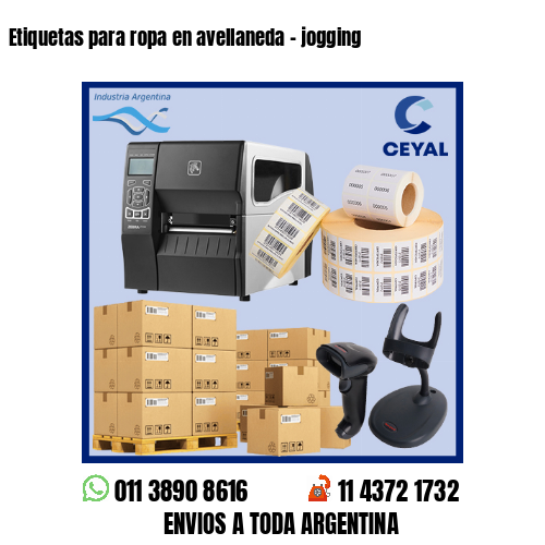 Etiquetas para ropa en avellaneda – jogging