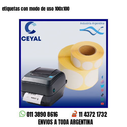 etiquetas con modo de uso 100×100