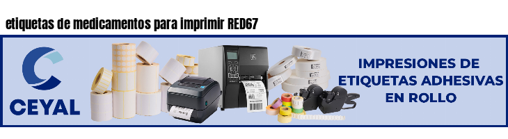 etiquetas de medicamentos para imprimir RED67
