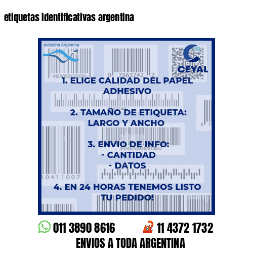 etiquetas identificativas argentina