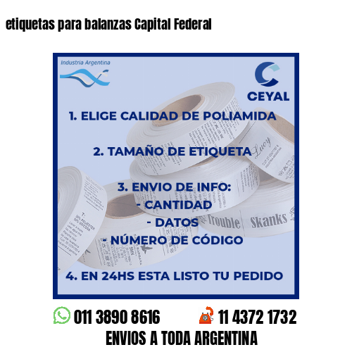 etiquetas para balanzas Capital Federal