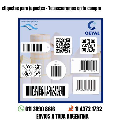 etiquetas para juguetes - Te asesoramos en tu compra