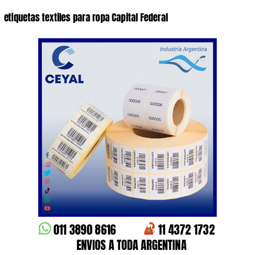 etiquetas textiles para ropa Capital Federal