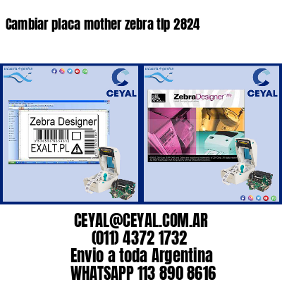 Cambiar placa mother zebra tlp 2824