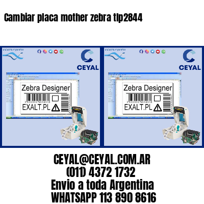 Cambiar placa mother zebra tlp2844