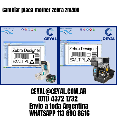 Cambiar placa mother zebra zm400