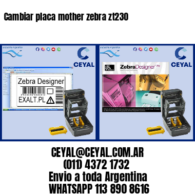 Cambiar placa mother zebra zt230