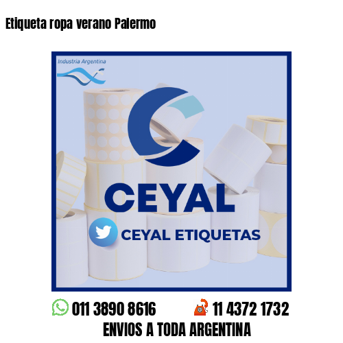 Etiqueta ropa verano Palermo