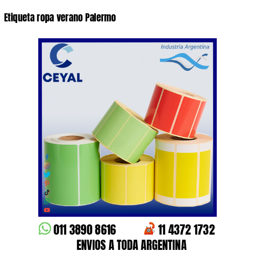 Etiqueta ropa verano Palermo