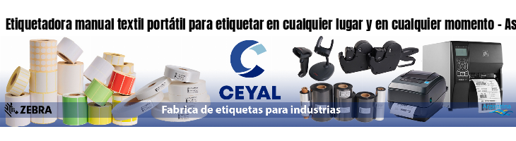 Etiquetadora manual textil portátil para etiquetar en cualquier lugar y en cualquier momento - Asesoramiento ONLINE