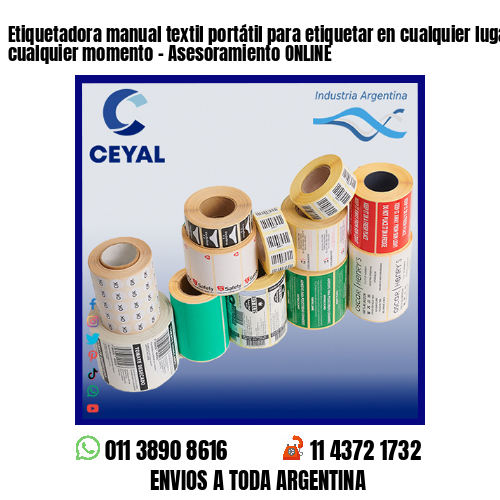 Etiquetadora manual textil portátil para etiquetar en cualquier lugar y en cualquier momento – Asesoramiento ONLINE