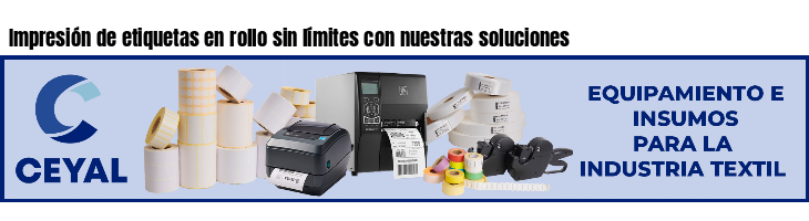 Impresión de etiquetas en rollo sin límites con nuestras soluciones
