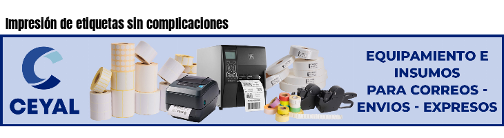 Impresión de etiquetas sin complicaciones