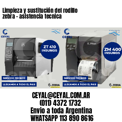 Limpieza y sustitución del rodillo zebra - asistencia tecnica