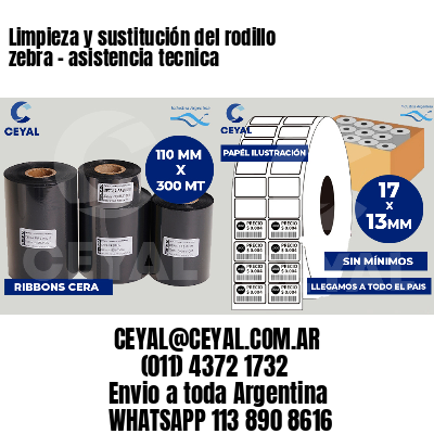 Limpieza y sustitución del rodillo zebra - asistencia tecnica