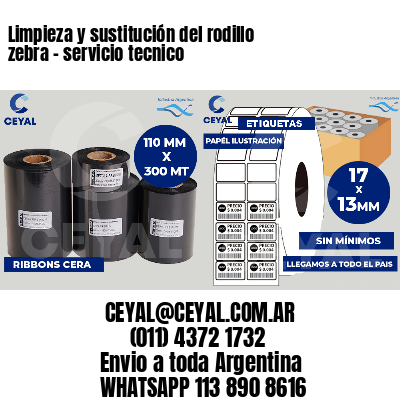 Limpieza y sustitución del rodillo zebra - servicio tecnico