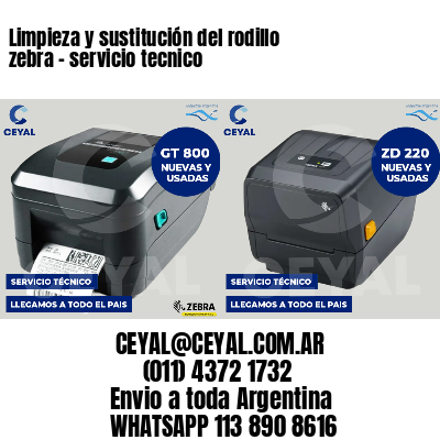 Limpieza y sustitución del rodillo zebra - servicio tecnico