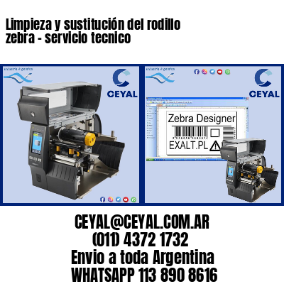 Limpieza y sustitución del rodillo zebra – servicio tecnico