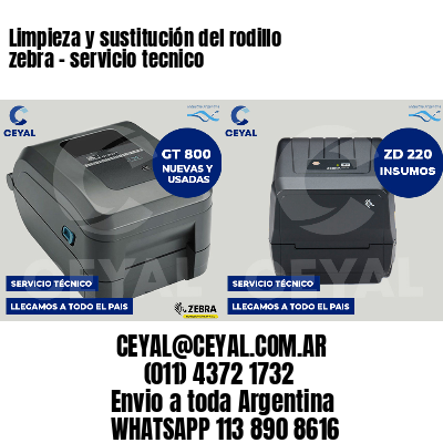 Limpieza y sustitución del rodillo zebra - servicio tecnico