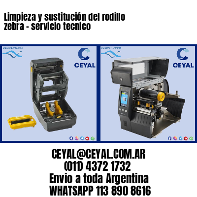 Limpieza y sustitución del rodillo zebra – servicio tecnico