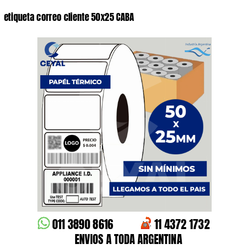 etiqueta correo cliente 50x25 CABA