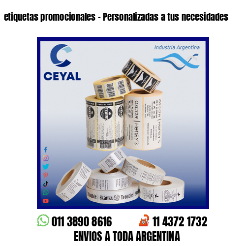 etiquetas promocionales – Personalizadas a tus necesidades