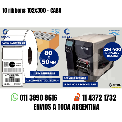10 ribbons 102x300 - CABA