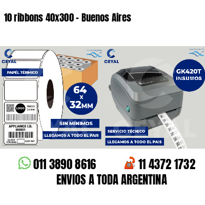 10 ribbons 40x300 - Buenos Aires