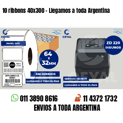 10 ribbons 40x300 - Llegamos a toda Argentina