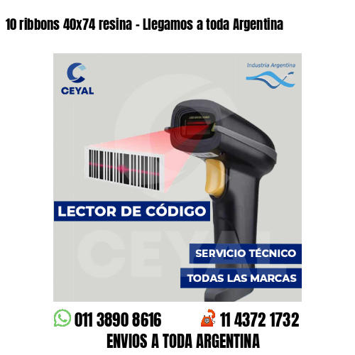 10 ribbons 40x74 resina - Llegamos a toda Argentina