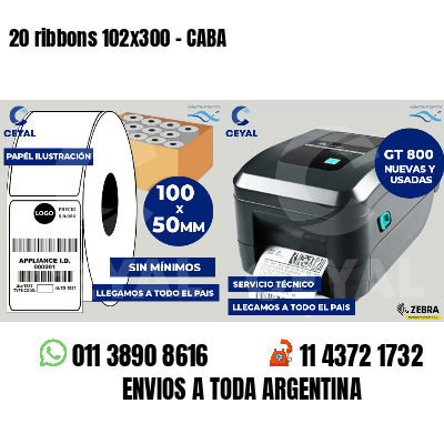 20 ribbons 102x300 - CABA