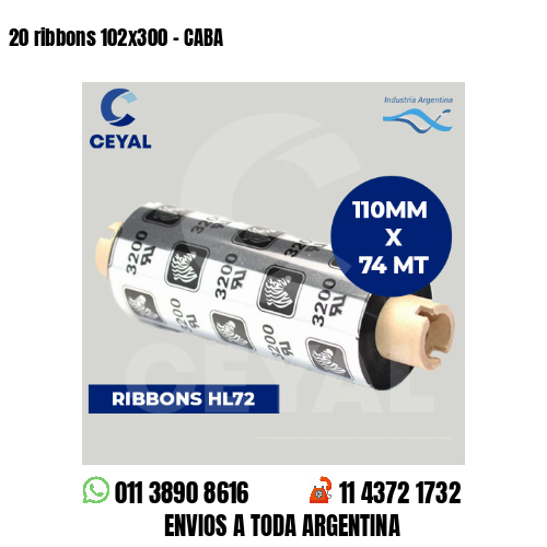 20 ribbons 102×300 – CABA