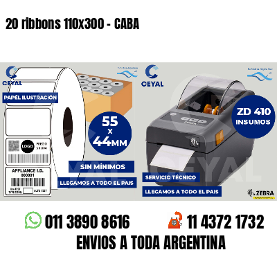 20 ribbons 110x300 - CABA