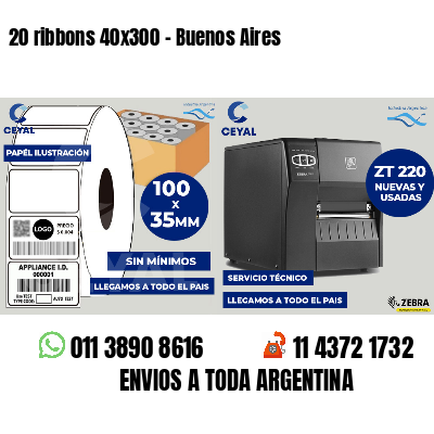 20 ribbons 40x300 - Buenos Aires