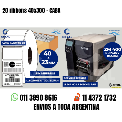 20 ribbons 40x300 - CABA