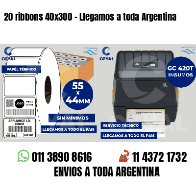20 ribbons 40x300 - Llegamos a toda Argentina