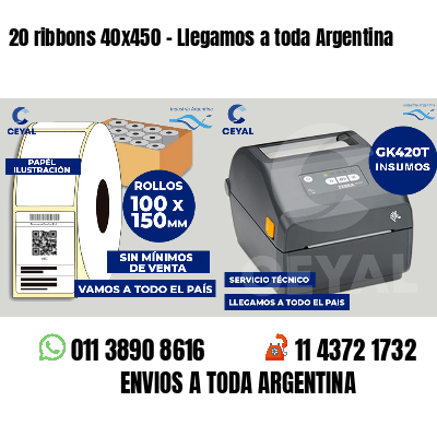 20 ribbons 40x450 - Llegamos a toda Argentina