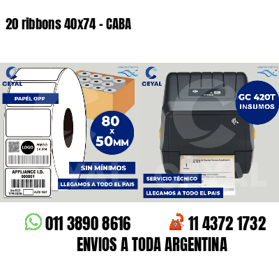 20 ribbons 40x74 - CABA