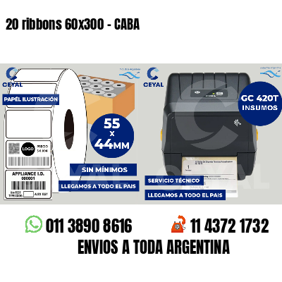 20 ribbons 60x300 - CABA