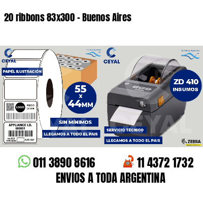 20 ribbons 83x300 - Buenos Aires